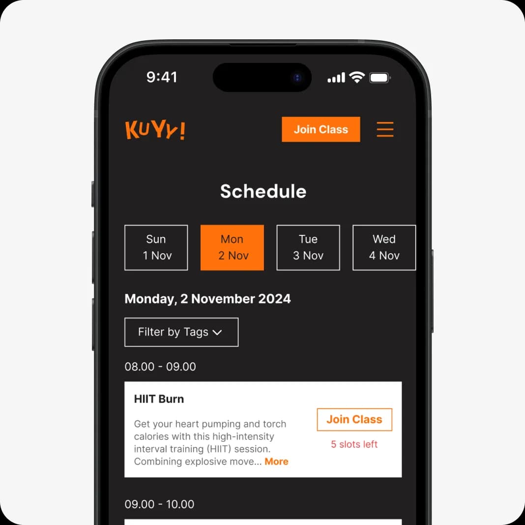 Jadwal aktivitas yang selalu update