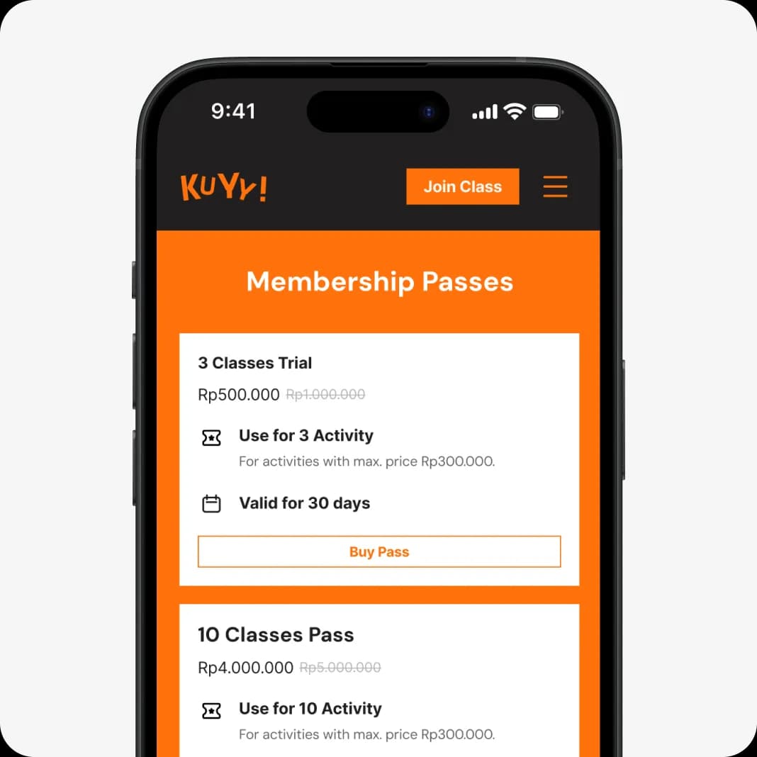 Membership pass & voucher